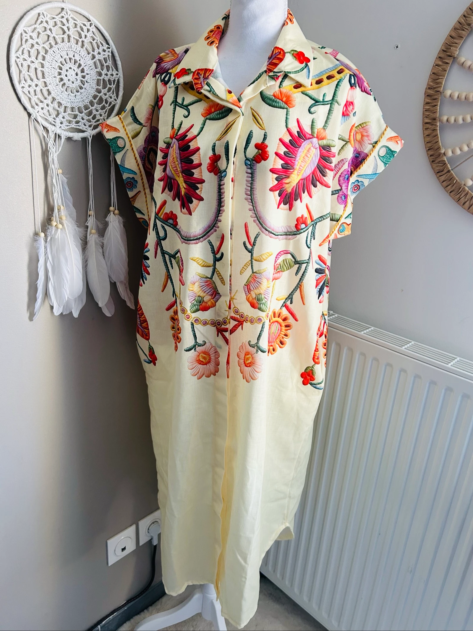 Oversized 100% cotton floral dress – photo 4
